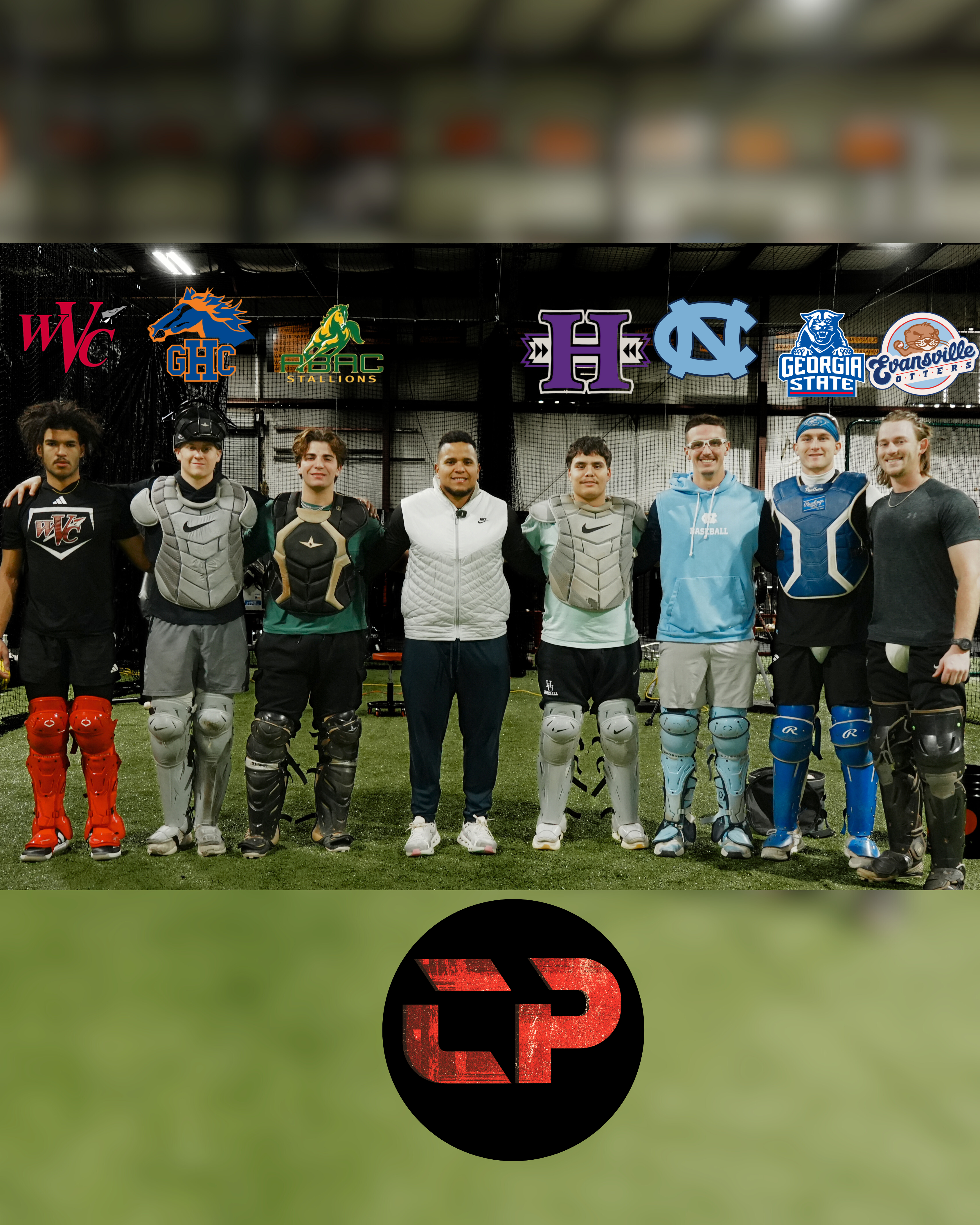 College catchers together after a CATCHPRO training session
